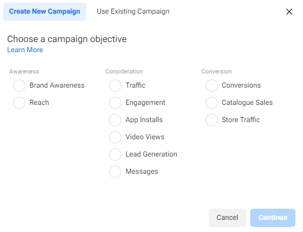 Campaign objective