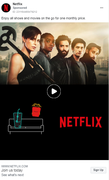 Netflix Video Ad