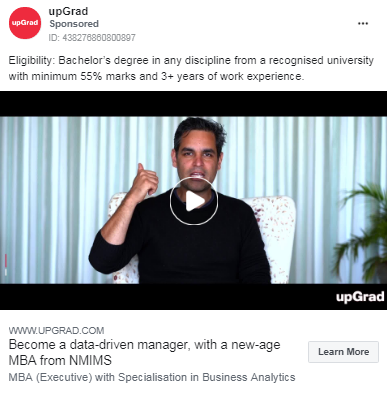 upDrad Video Ad